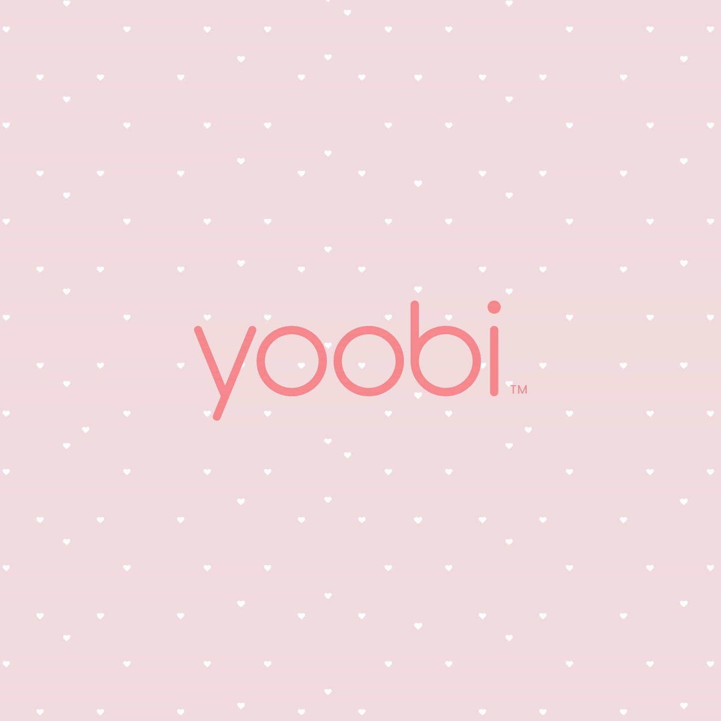 yoobi gift card with pink background and white polka dots